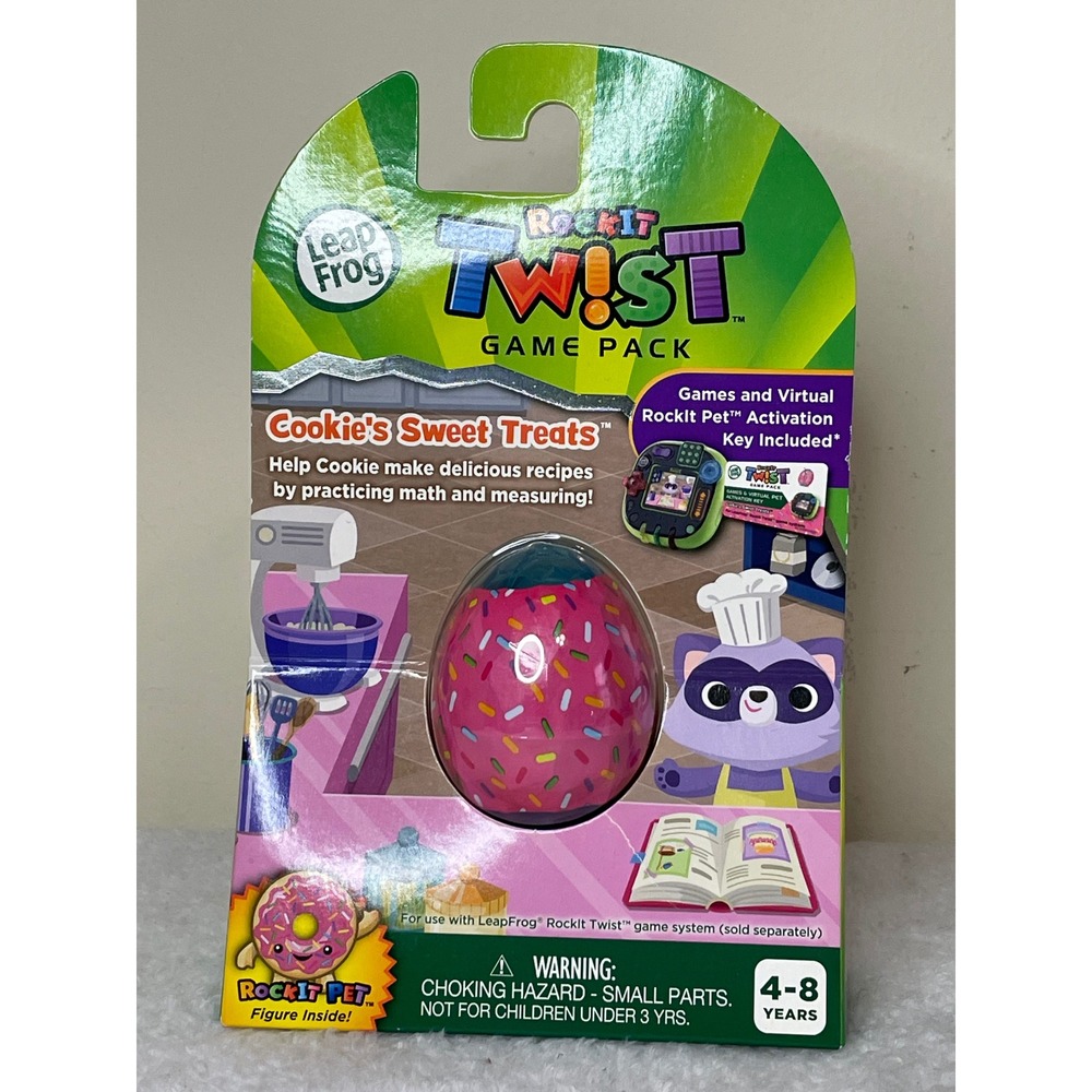 LeapFrog RockIt Twist Game Pack Cookie's Sweet Treats Math‎ Learning Toy New